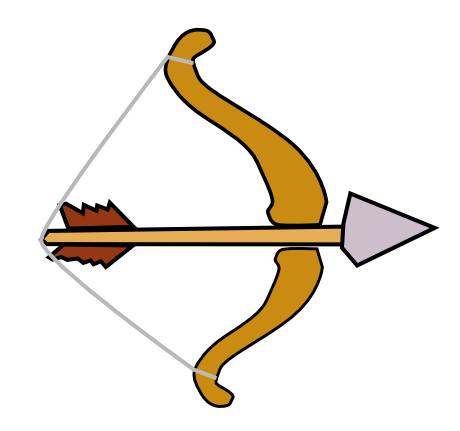 Clipart Bow And Arrow - Tumundografico
