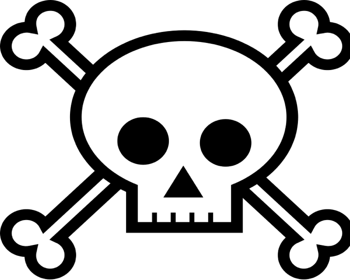Skull and bones clipart - ClipartFox