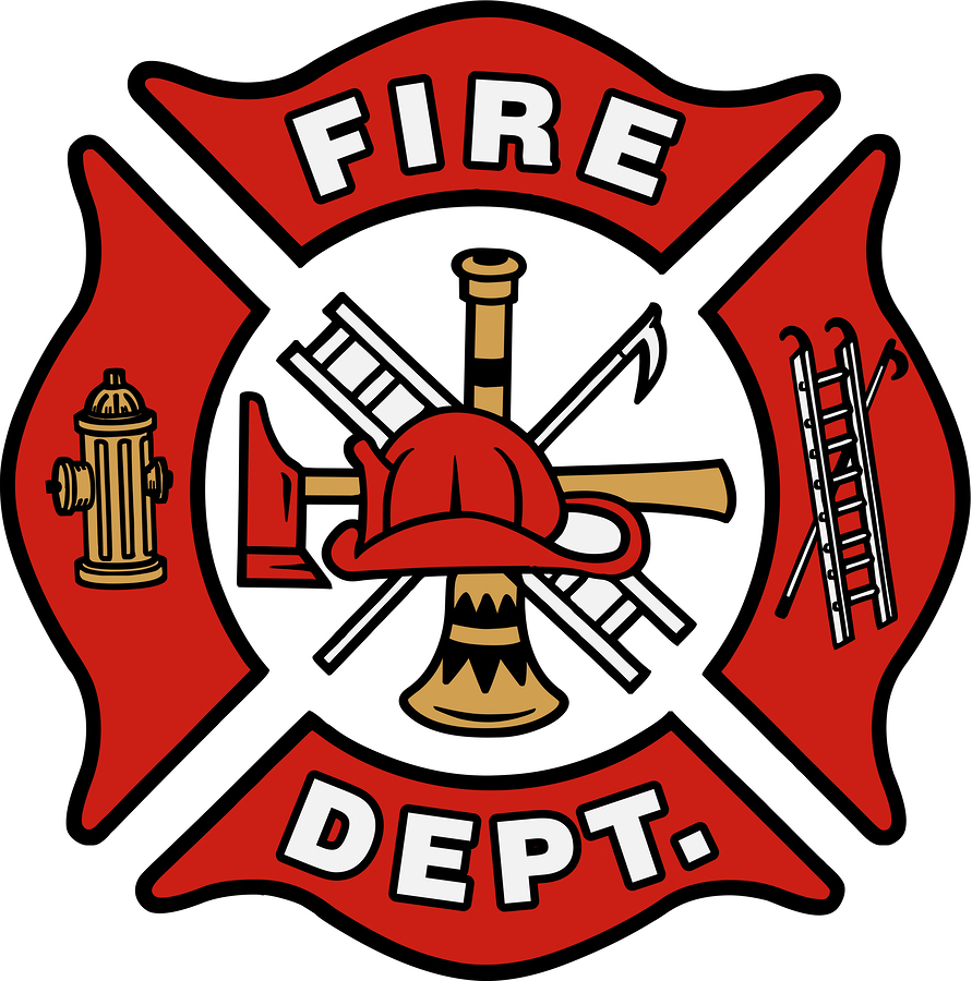 Firefighter emblem clip art