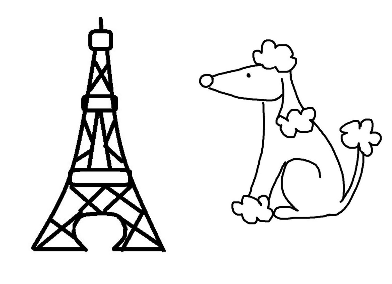 How To Draw Eiffel Tower Step By Step For Kids Clipart - Free to ...