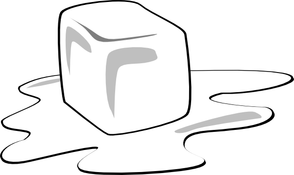 Ice Cube Black And White Clipart