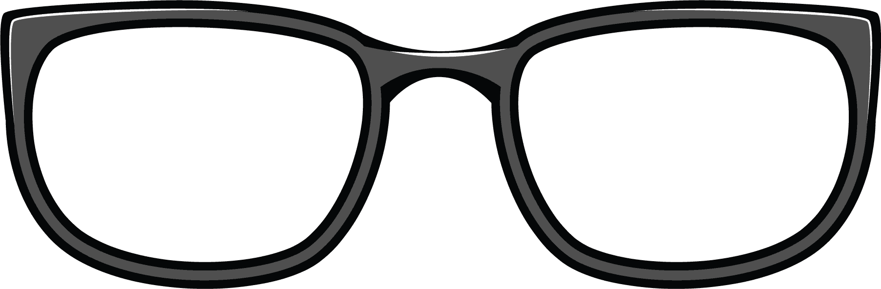 Eyes with glasses clipart