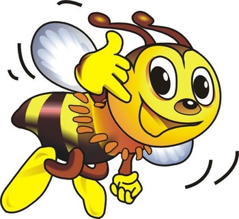 Cartoon Tattoo Sticker Funny Bee - Buy Funny Bee,Children Tattoo ...