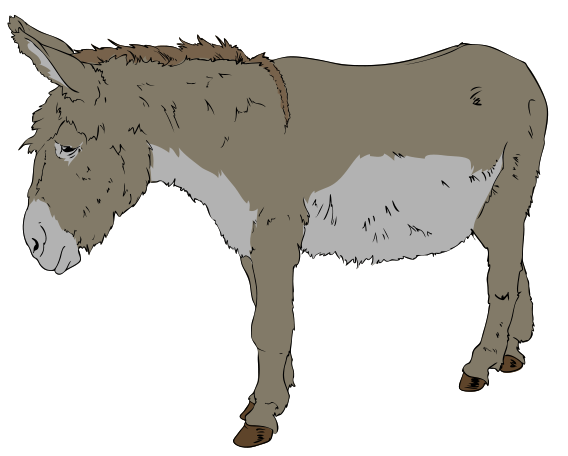 free clipart donkey kicking - photo #45