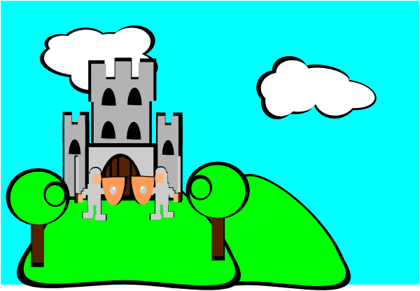 Castle Cartoon Clip Art - vector clip art online ...