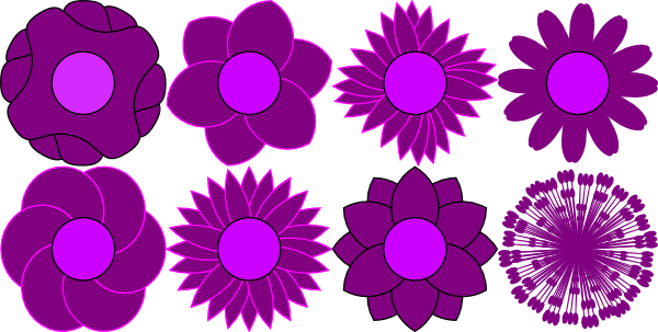 free flower shape clip art - photo #9