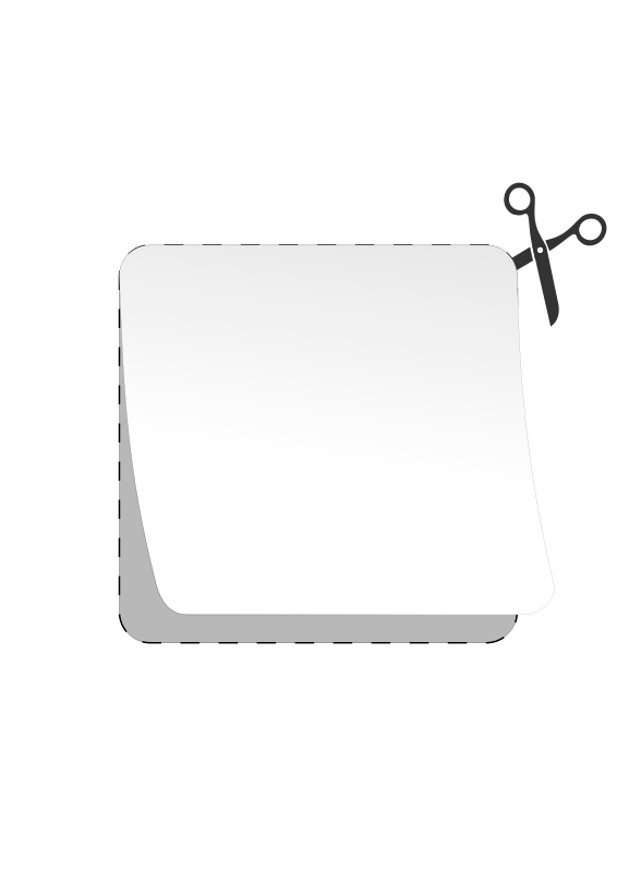 Clipart - lable-paper - page peel