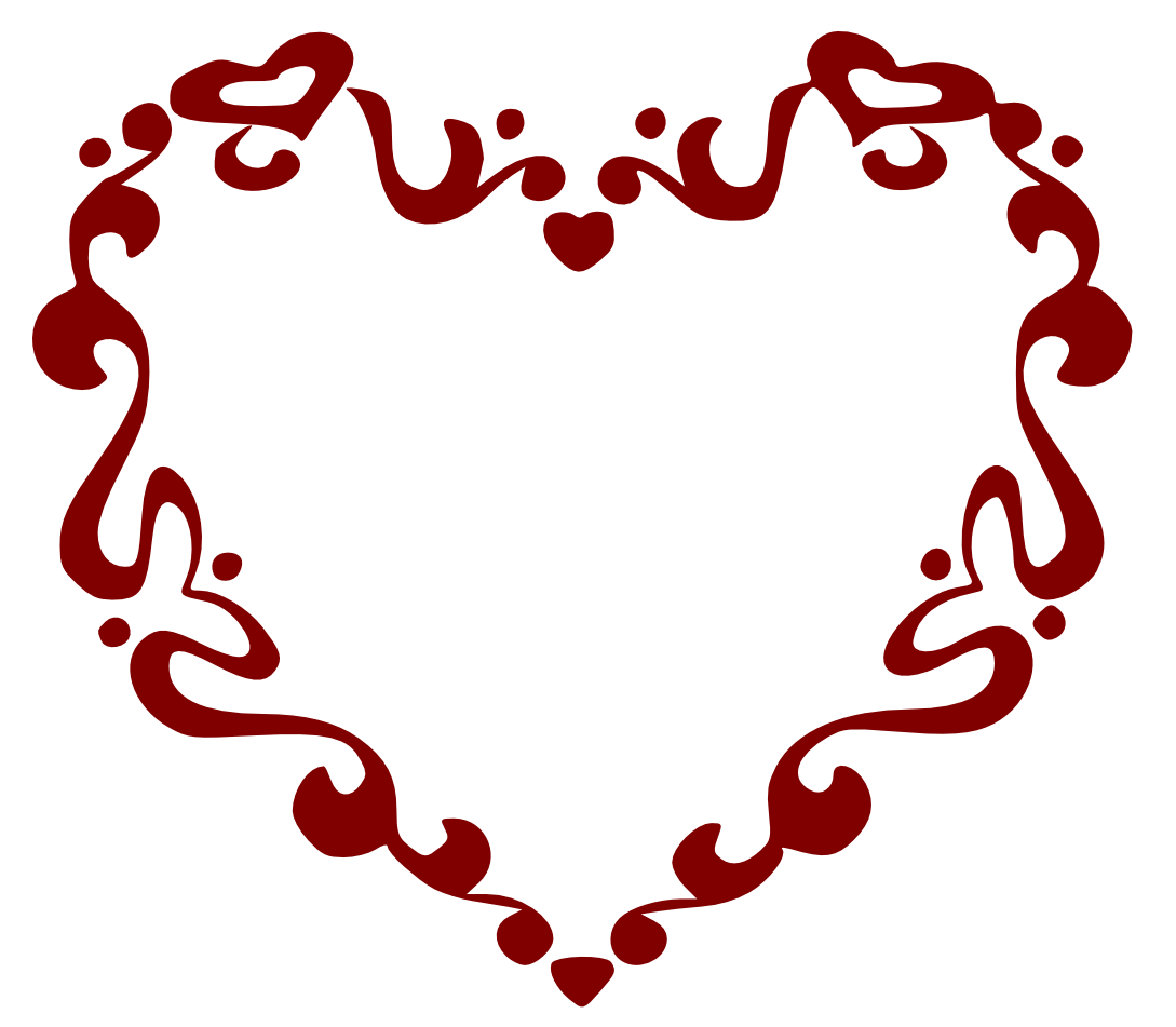 Heart And Scroll - ClipArt Best