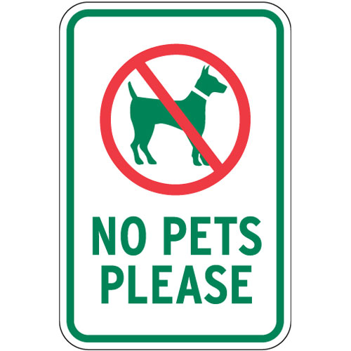 No Pets Sign Allowed Animals And Much More
