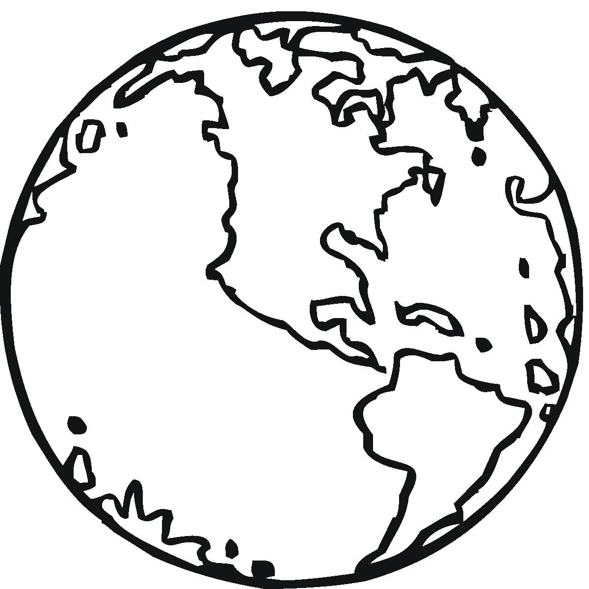 Planet earth coloring page - Coloring Pages & Pictures - IMAGIXS