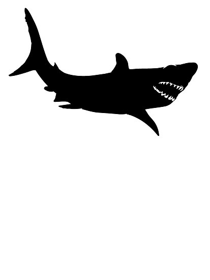 Shark Silhouette" by kwg2200 | Redbubble