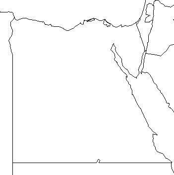 Free Blank Outline Maps of Egypt