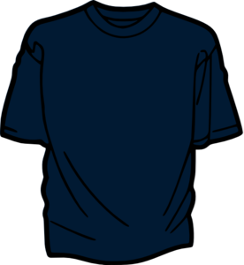 T Shirt Template Dark Blue Clip Art - vector clip art ...