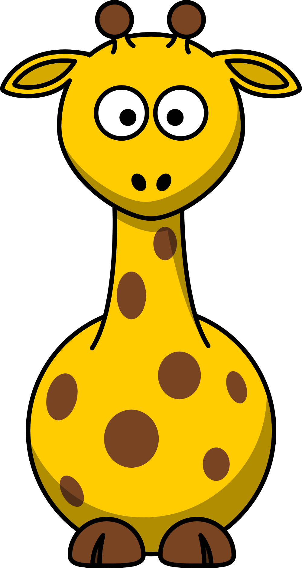 lemmling cartoon giraffe SVG