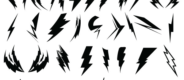 Lightning Bolts – 44 Free Images and Brushes | Web Design for ...