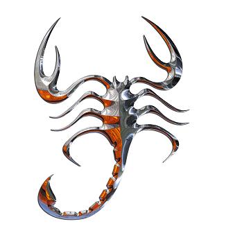 metal scorpion tattoo design Scorpion tattoo design, art, flash ...