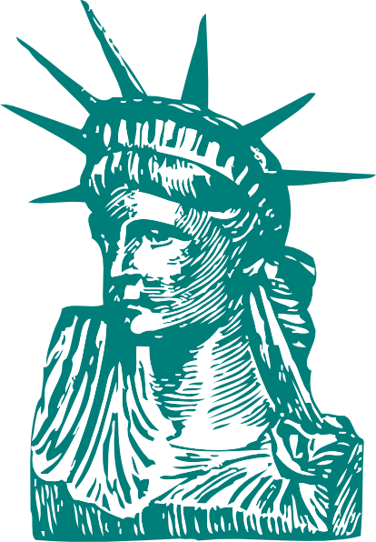 Statue Of Liberty Detail clip art - vector clip art online ...