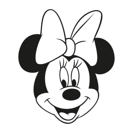 minnie mouse clipart black and white - photo #2