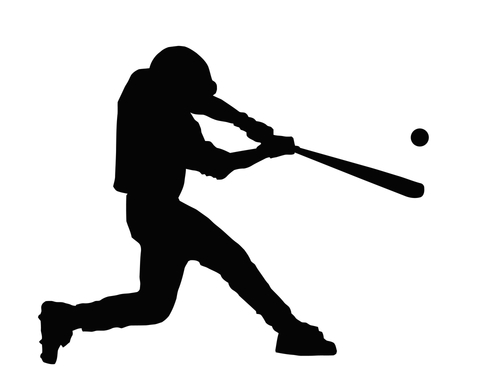 free clipart baseball player silhouette - photo #12