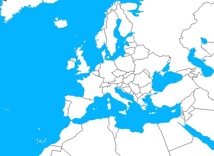 Map Europe Blank