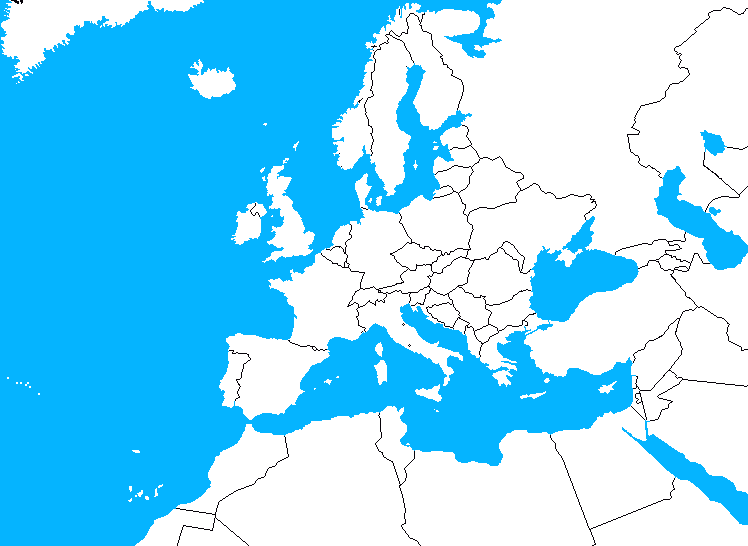 blank map of europe 1815