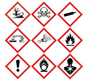 New international hazardous substances symbols | Office and ...