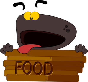 Hungry Dog Character clip art - vector clip art online, royalty ...