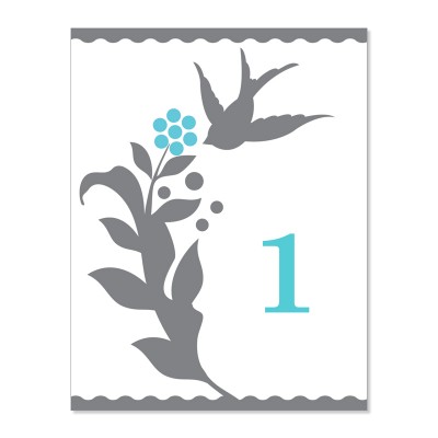 Blue & Gray Table Number Templates - Vanessa Rain Do It Yourself ...