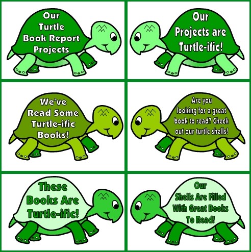 Turtle Book Report Project: templates, printable worksheets, and ...