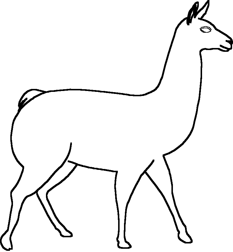 Clip Art Llama
