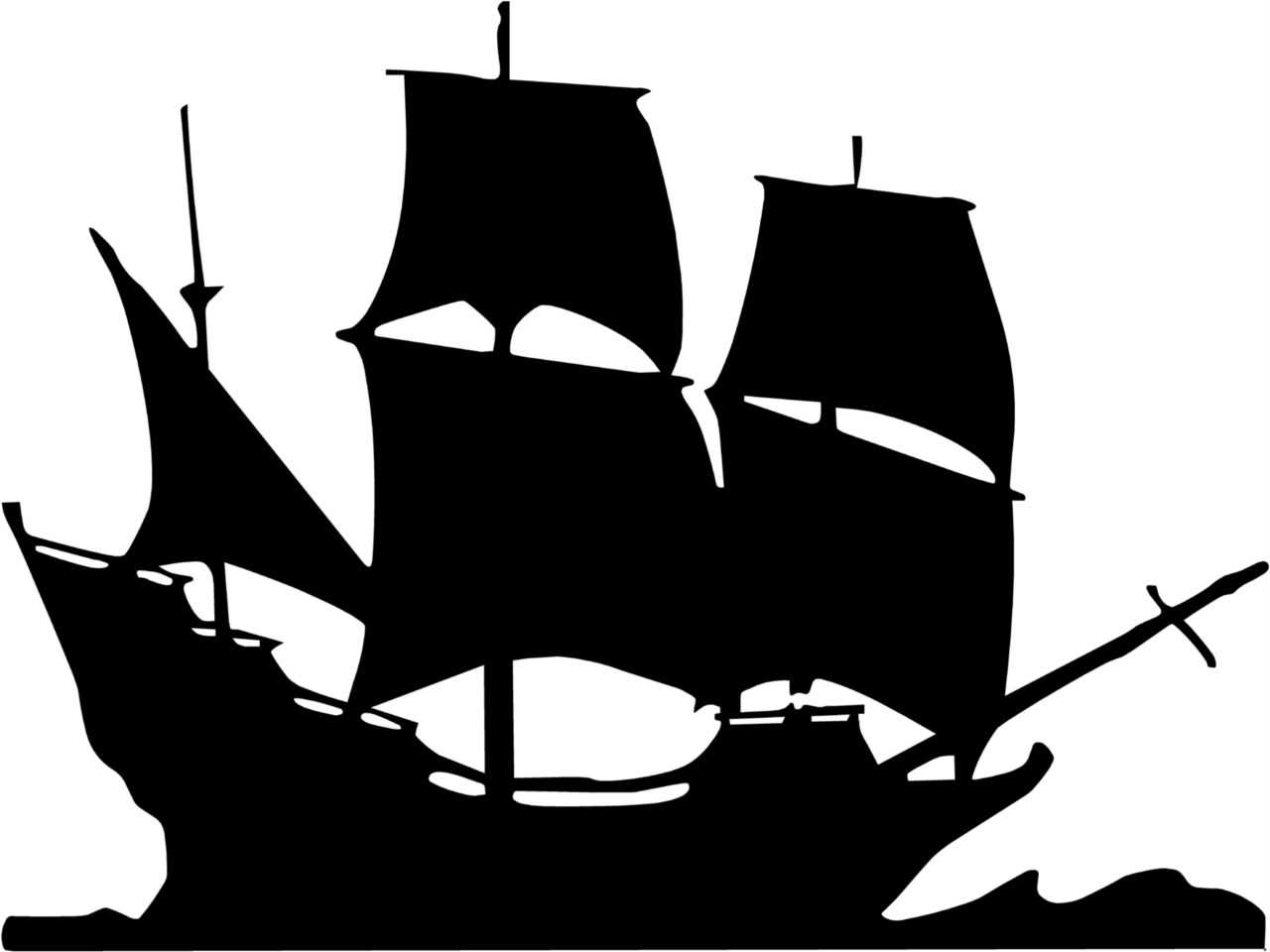 ... Pirate Ship Clip Art Black And White Pirate-ship-vinyl-wall-art ...