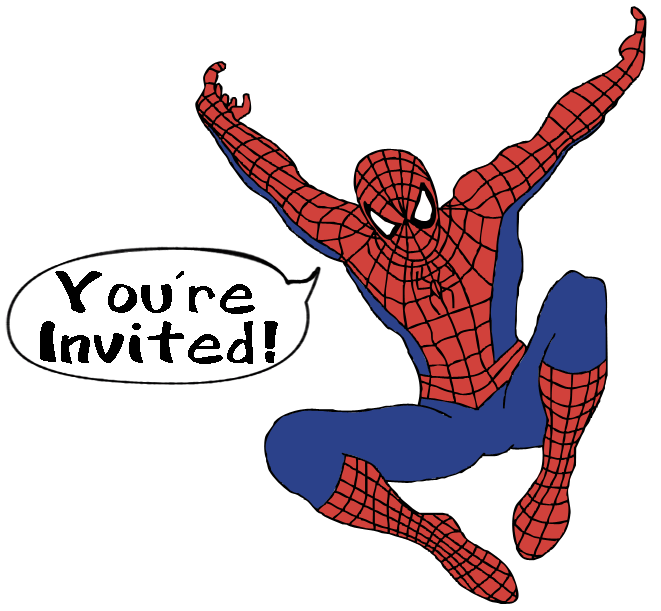 Make Spiderman Invitations for your Birthday Party