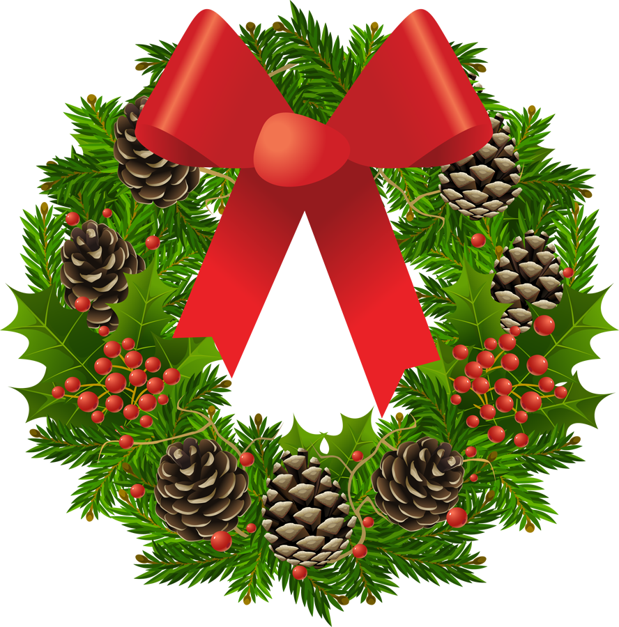 clipart of christmas wreath - photo #6