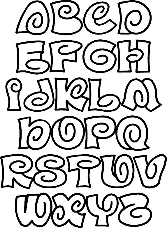 fun bubble fonts alphabet