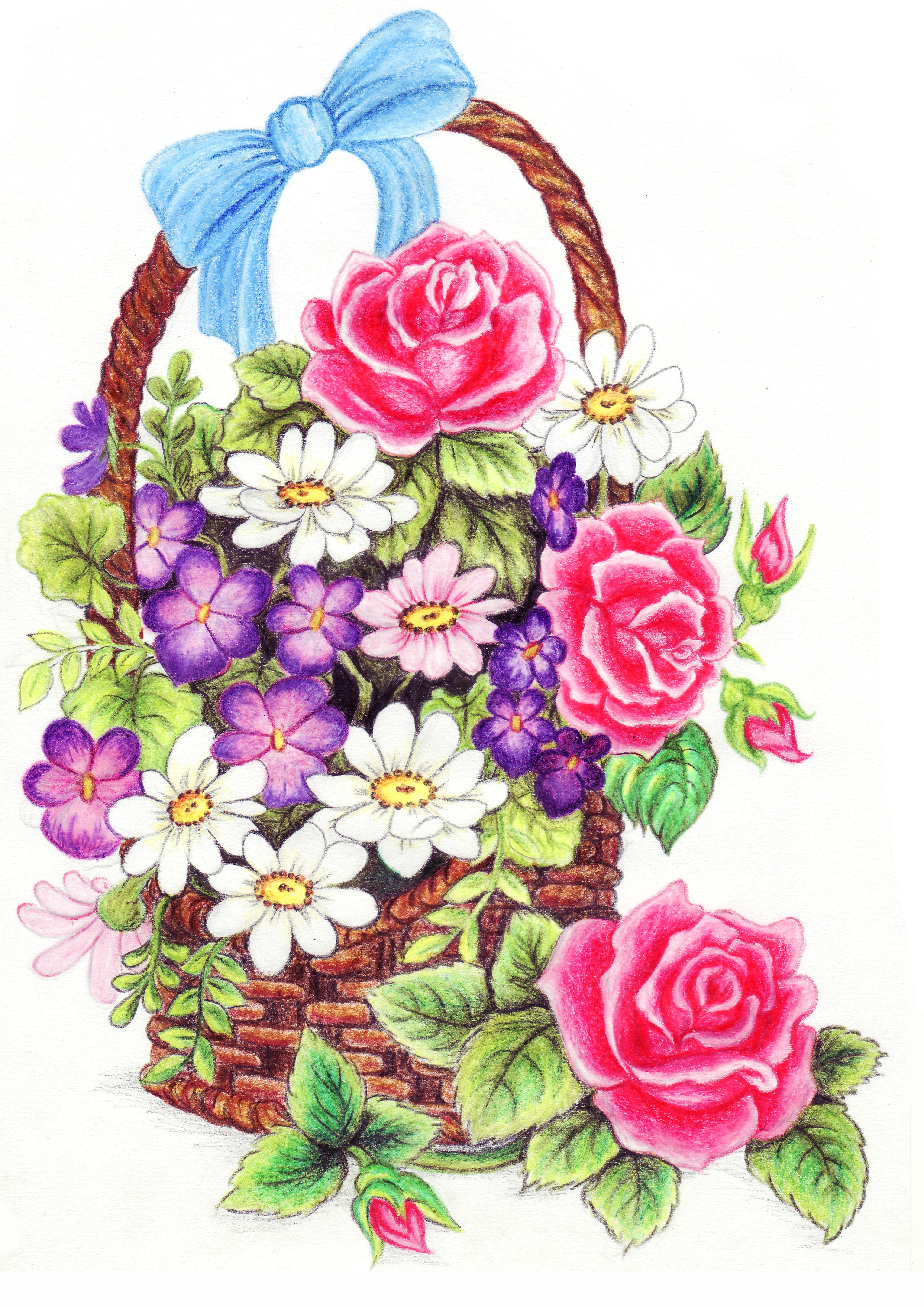 flower basket by lianne29annika on DeviantArt