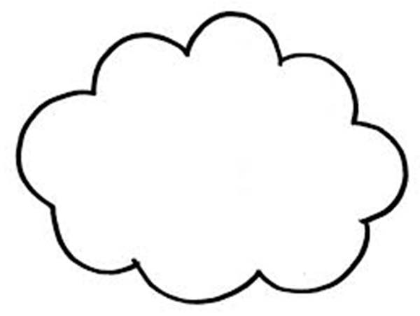 Cloud Coloring Pages For Kids - Ccoloringsheets.com