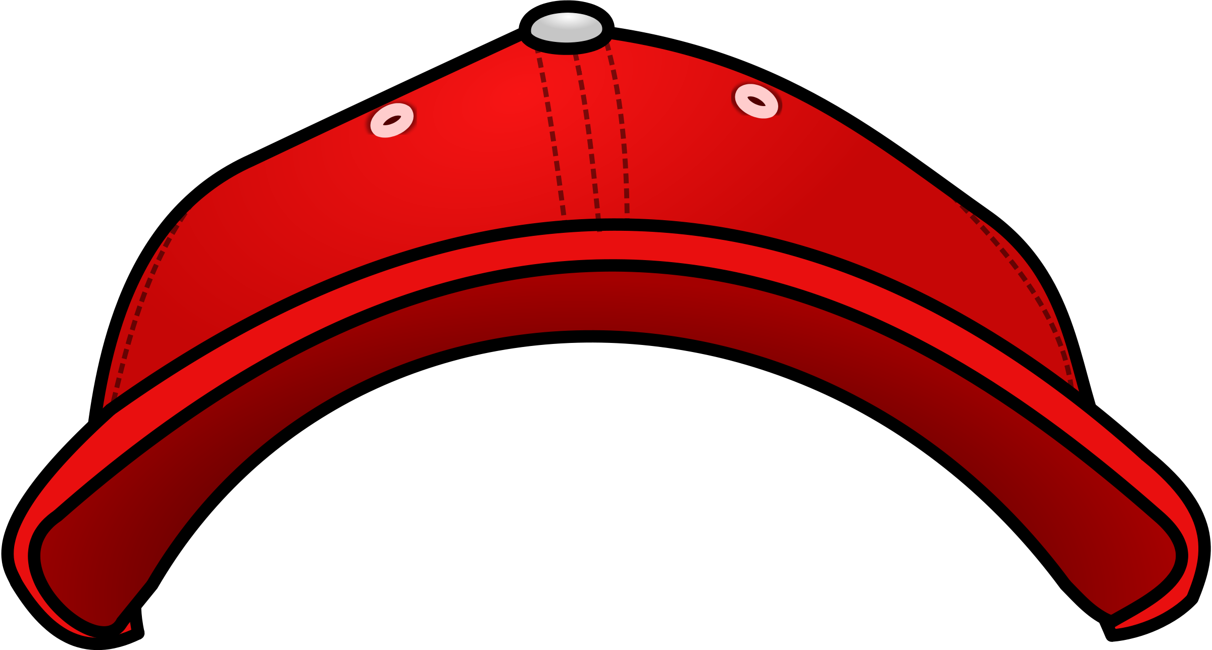 Red baseball cap clipart