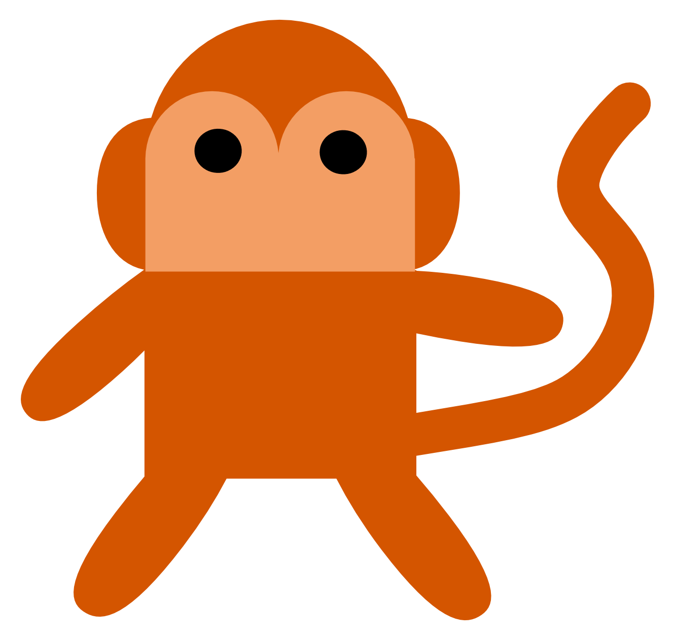 Stuffed animal monkey clipart