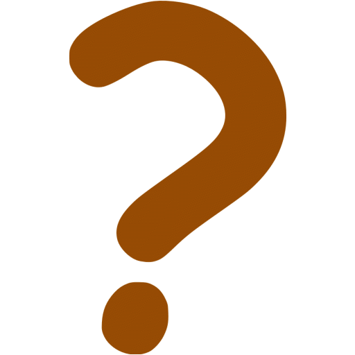 Brown question mark 2 icon - Free brown question mark icons