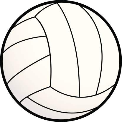 A Of A Volleyball Clip Art Clip Art, Vector Images & Illustrations ...
