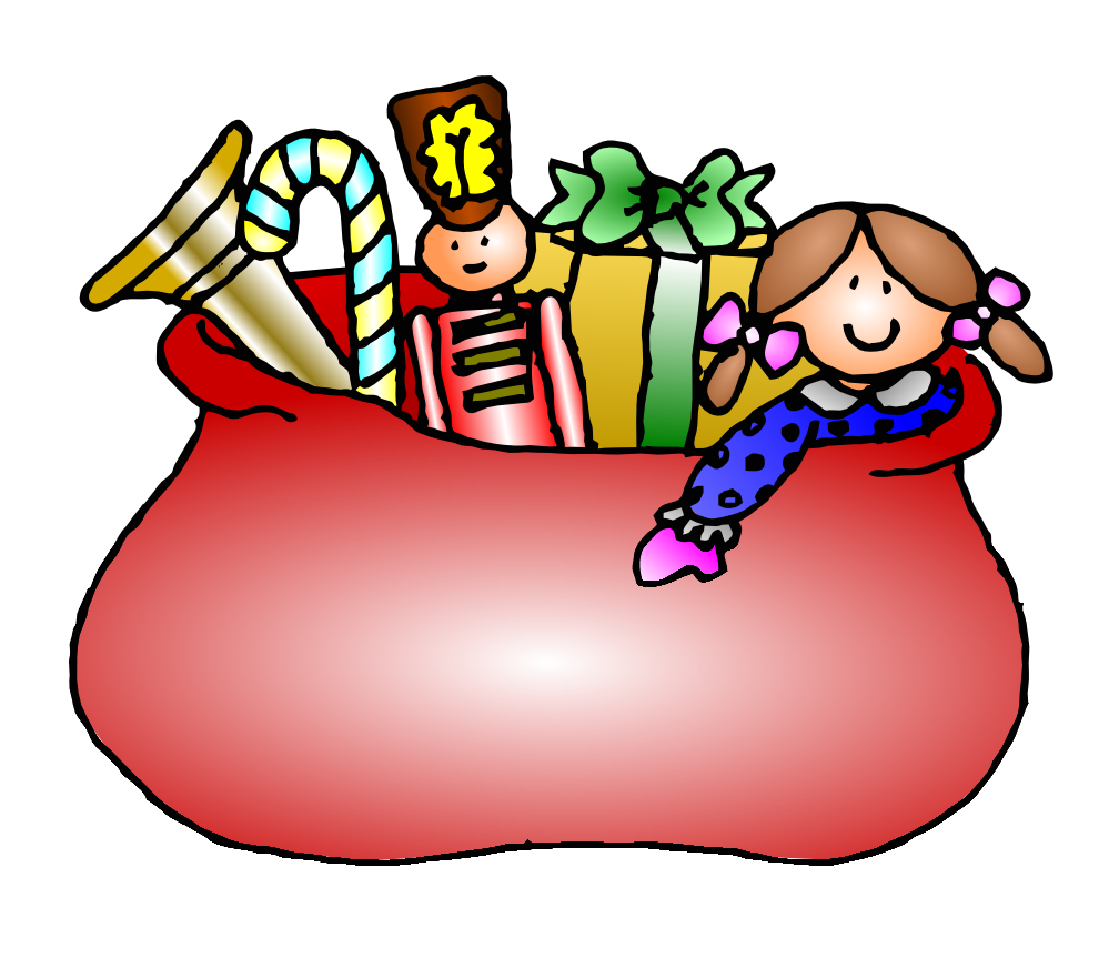 Christmas with toys clipart