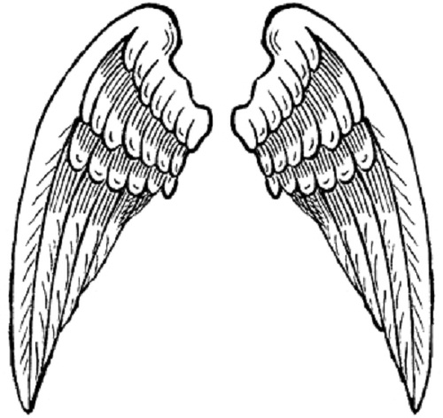 Best Photos of Angel Wings Coloring Pages - Heart with Angel Wings ...