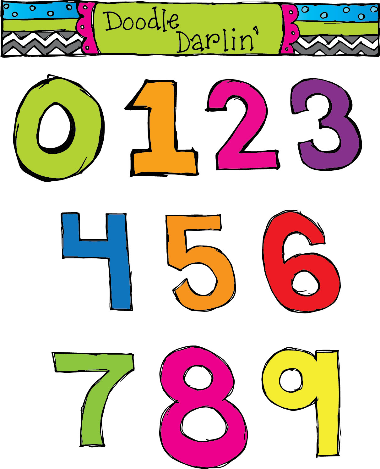 Colorful Numbers Clipart Best