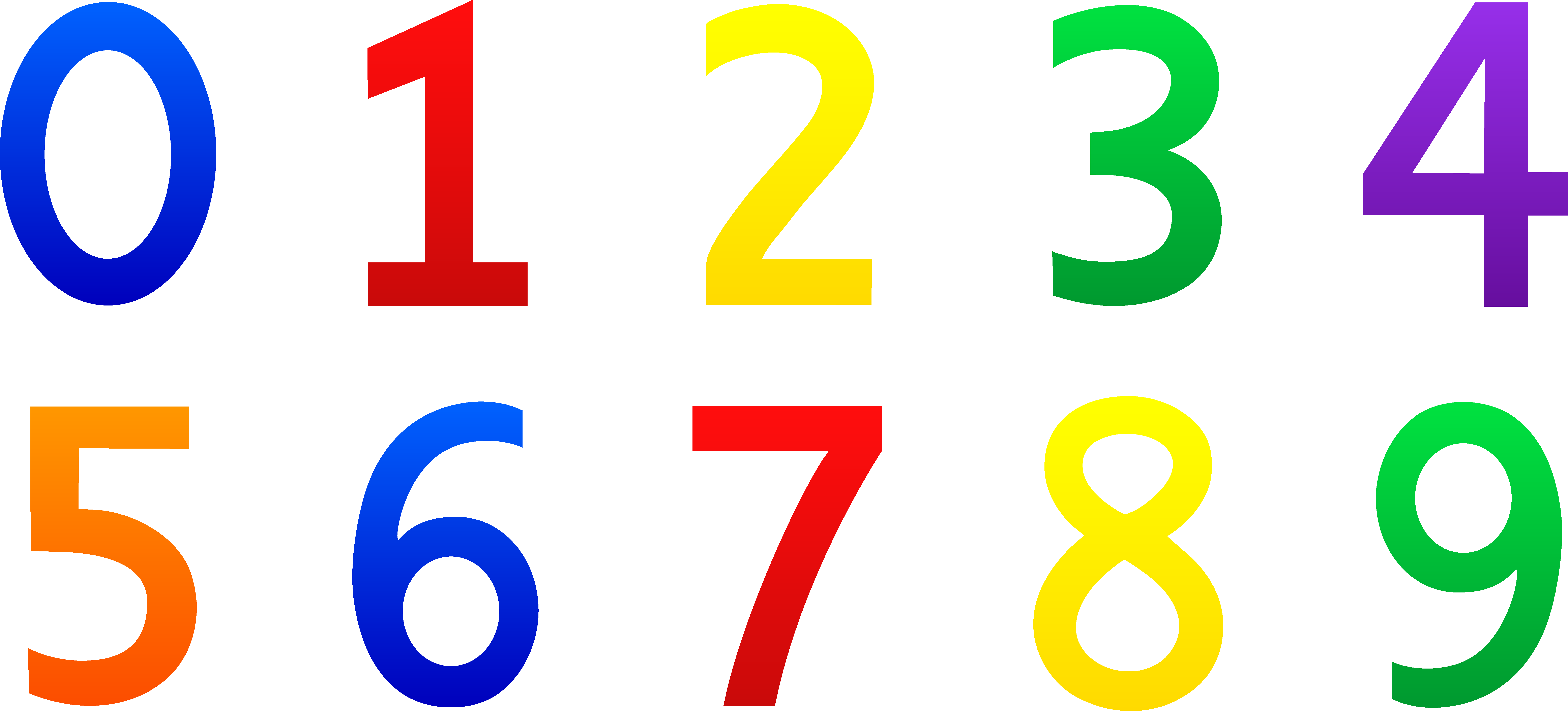 Colorful number 20 clipart