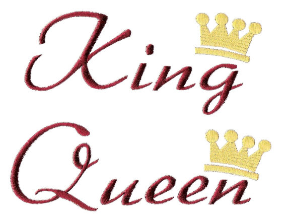 King and queen crowns together clipart