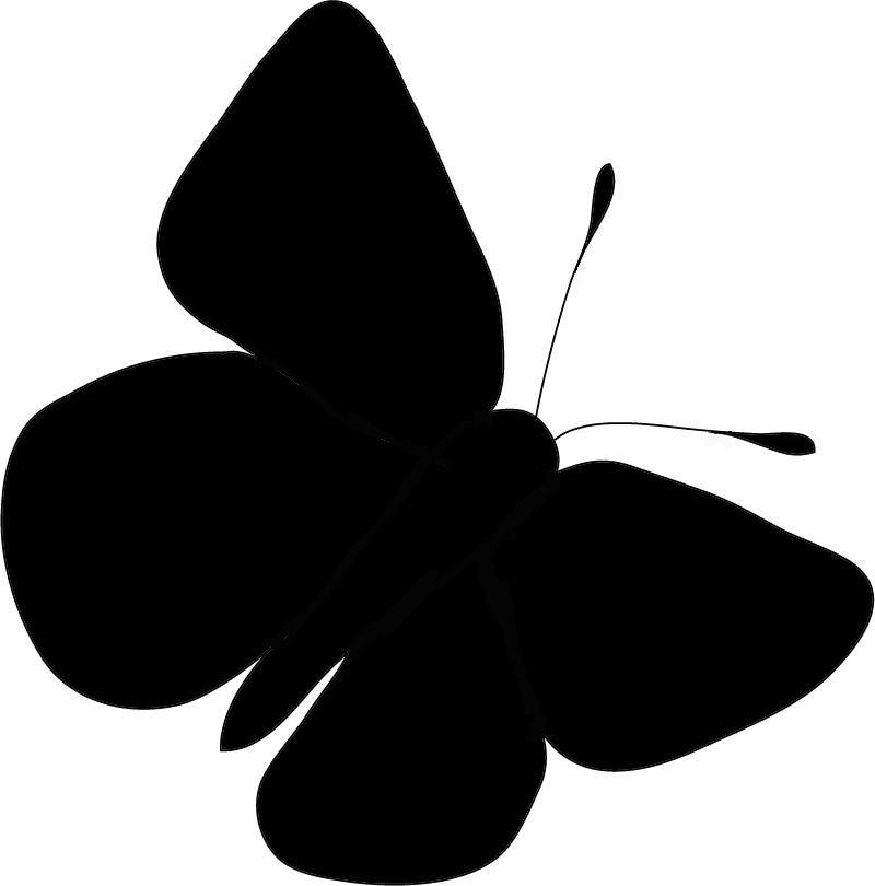 Butterfly Silhouette | Free Download Clip Art | Free Clip Art | on ...