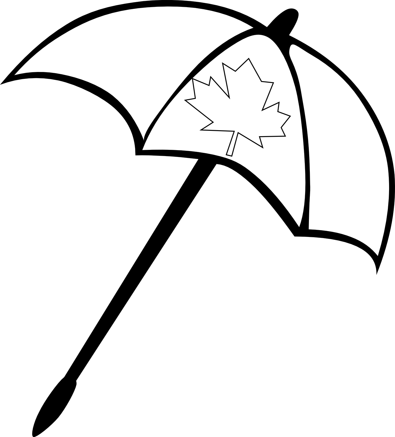 407 views Umbrella clipart black and white