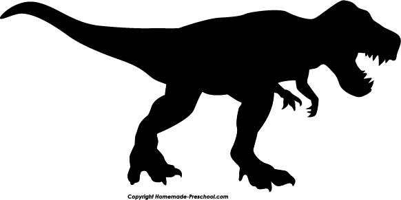 Dinosaur silhouette clipart
