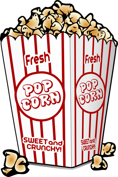 Clipart popcorn box