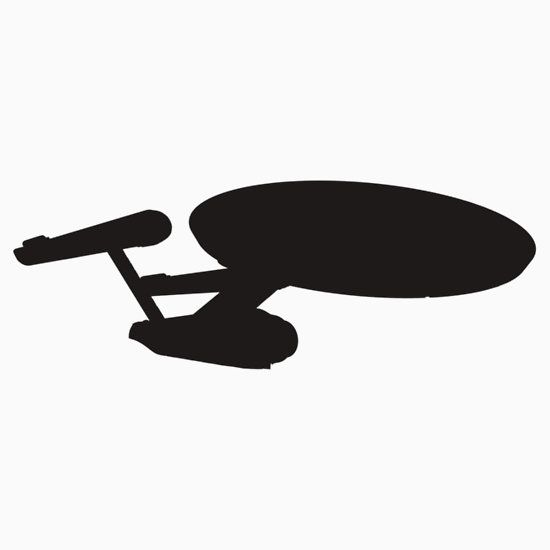 Star trek enterprise silhouettes clipart
